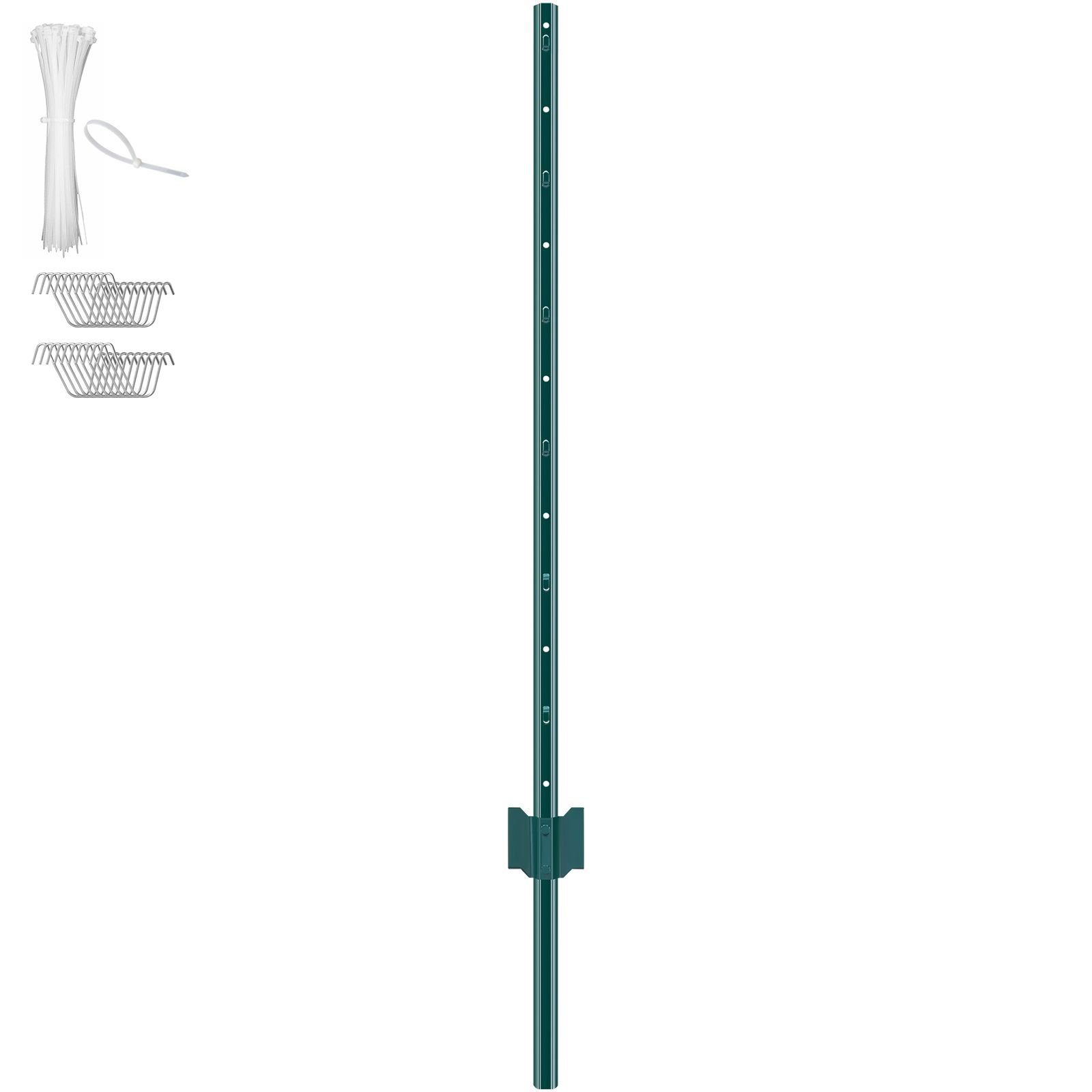 4 feet fence post 10 pack t post heavy duty metal fence posts green
