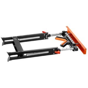 4 in 1 roller stand, 440 lb load capacity, 33 50 in adjustable height, folding heavy duty with rack & polished multi directional roller head, for table saw outfeed woodworking extension support