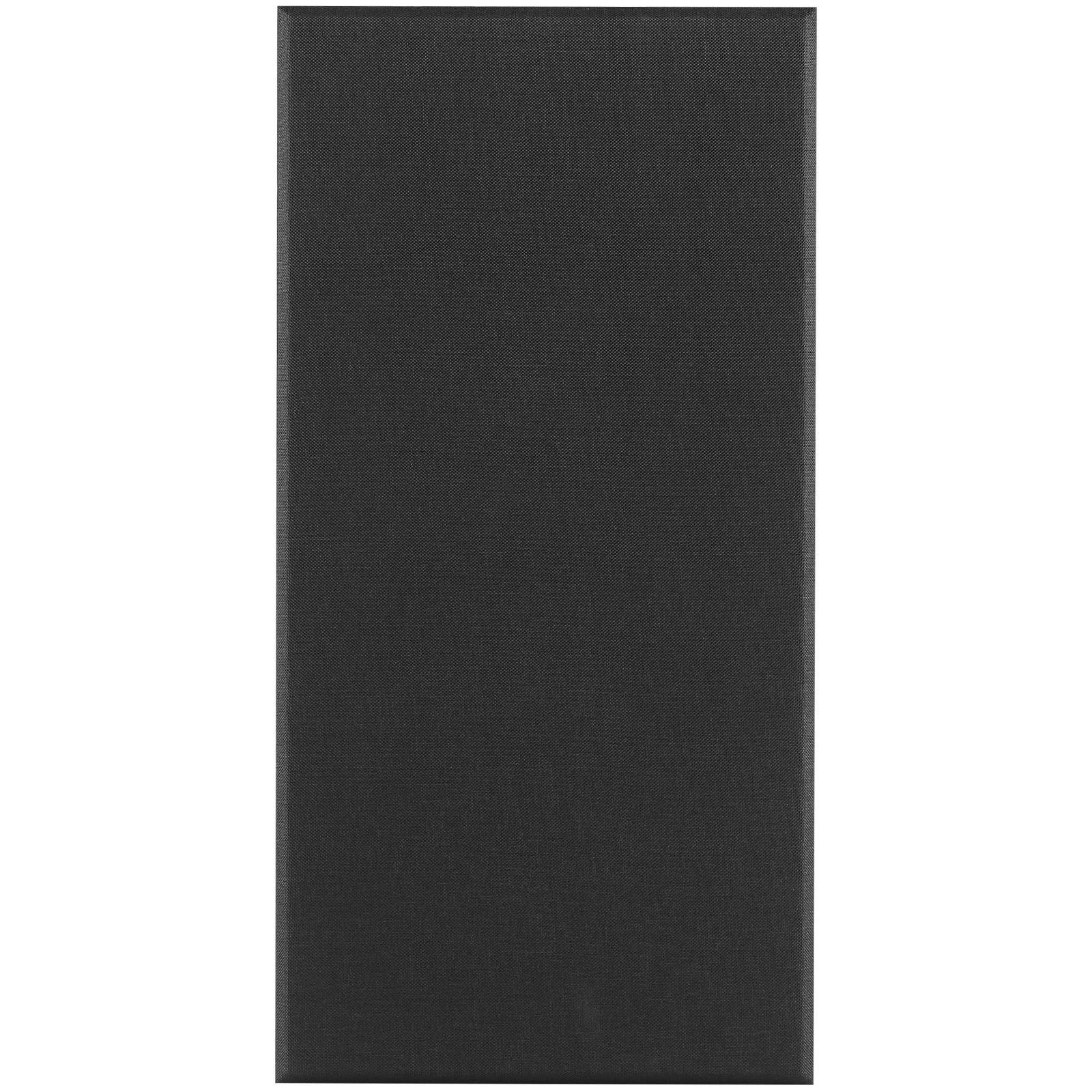 4 pcs acoustic panels, 2 inch thick 23.6 x 11.8 inch fiberglass sound absorbing panels, self adhesive soundproof wall boards, for studios, office, home theater,meeting room, black