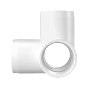 4 way pvc fittings, 1 inch pvc pipe joints elbow connector, 10 pack furniture grade pipe corner connectors for diy storage rack, animal cage, garden support frame, impact & weather resistant