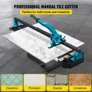 40 inch tile cutter single rail double brackets manual tile cutter 3/5 in cap with precise laser manual tile cutter tools for precision cutting (40 inch)