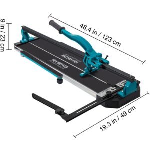 40 inch tile cutter single rail double brackets manual tile cutter 3/5 in cap with precise laser manual tile cutter tools for precision cutting (40 inch)