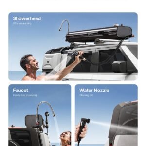 4.5 gal roof rack water tank portable water tank with splash guard panel