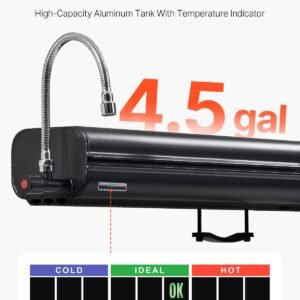 4.5 gal roof rack water tank portable water tank with splash guard panel