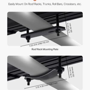 4.5 gal roof rack water tank portable water tank with splash guard panel