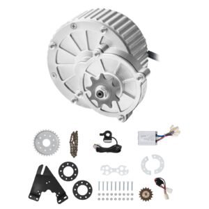 450W Electric Brushed DC Motor Kit - 36V 3000rpm Motor with Upgraded Speed Controller and Thumb Throttle Kit for Go Karts E-Bike Motorcycle Scooter