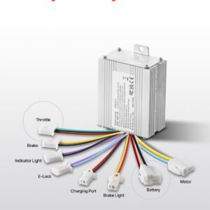 450w electric brushed dc motor kit 36v 3000rpm motor with upgraded speed controller and thumb throttle kit for go karts e bike motorcycle scooter