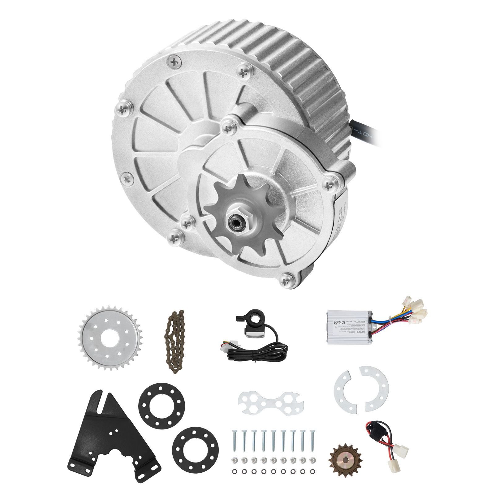 450w electric brushed dc motor kit 36v 3000rpm motor with upgraded speed controller and thumb throttle kit for go karts e bike motorcycle scooter