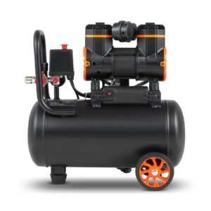 4.8 gallon air compressor, 1.2hp 2.2 cfm@90psi oil free air compressor tank & max. 116psi pressure, 70 db ultra quiet compressor for auto repair, tire inflation, spray painting, woodwork nailing
