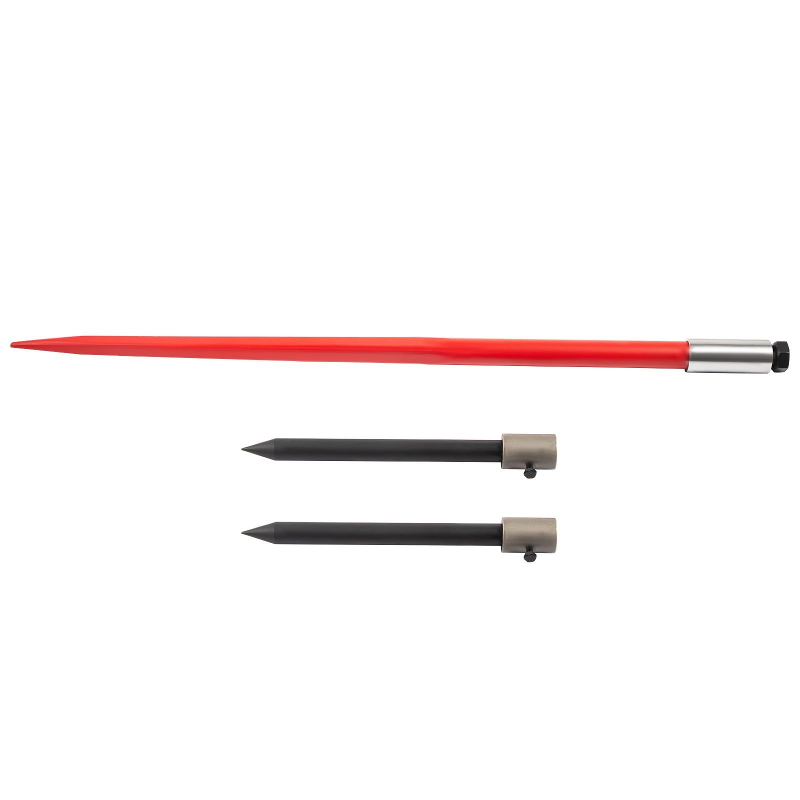 49" hay bale spear 3000 lbs capacity with nut and sleeve