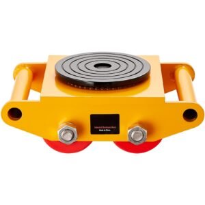 4pcs machinery skate dolly, 17637 lbs/8t industrial machinery mover, heavy duty carbon steel machinery moving skate with 4 pu wheels and 360° rotation non slip cap for warehouse, workshop, facto