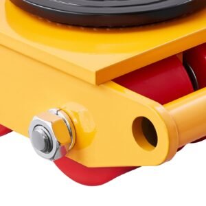 4pcs machinery skate dolly, 17637 lbs/8t industrial machinery mover, heavy duty carbon steel machinery moving skate with 4 pu wheels and 360° rotation non slip cap for warehouse, workshop, facto
