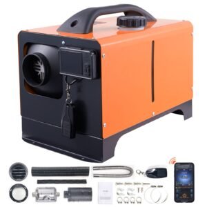 5 KW Diesel Air Heater, Bluetooth App Control All-on-one Diesel Heater with Automatic Altitude Adjustment, Remote Control and LCD, Portable Parking Heater for RV Trailer Camper Van Boat