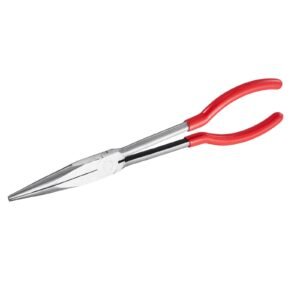 5 piece needle nose pliers, 11 in long needle nose pliers set, diagonal cutting pliers, 45°/ 90° bent nose plier, round nose plier, long nose plier, professional pliers set with storage bag