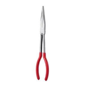 5 piece needle nose pliers, 11 in long needle nose pliers set, diagonal cutting pliers, 45°/ 90° bent nose plier, round nose plier, long nose plier, professional pliers set with storage bag