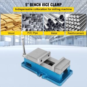 5" super lock vise for nc/cnc machines bench clamp vise high precision, vise clamp vice cnc vise lockdown vise drilling 125mm width cnc 24kn