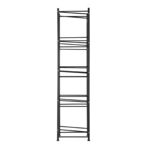 5 tiers water jug holder, 5 gallon water bottle holder, single row water bottle rack for 5 bottles, heavy duty water jug rack for kitchen, office, living room, black