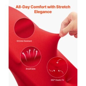50 pcs red chair covers, polyester spandex chair cover, stretch slipcovers for wedding party dining banquet flat front chair covers, fits chair measures up to 17.72 x 18.11 x 30.31 inch