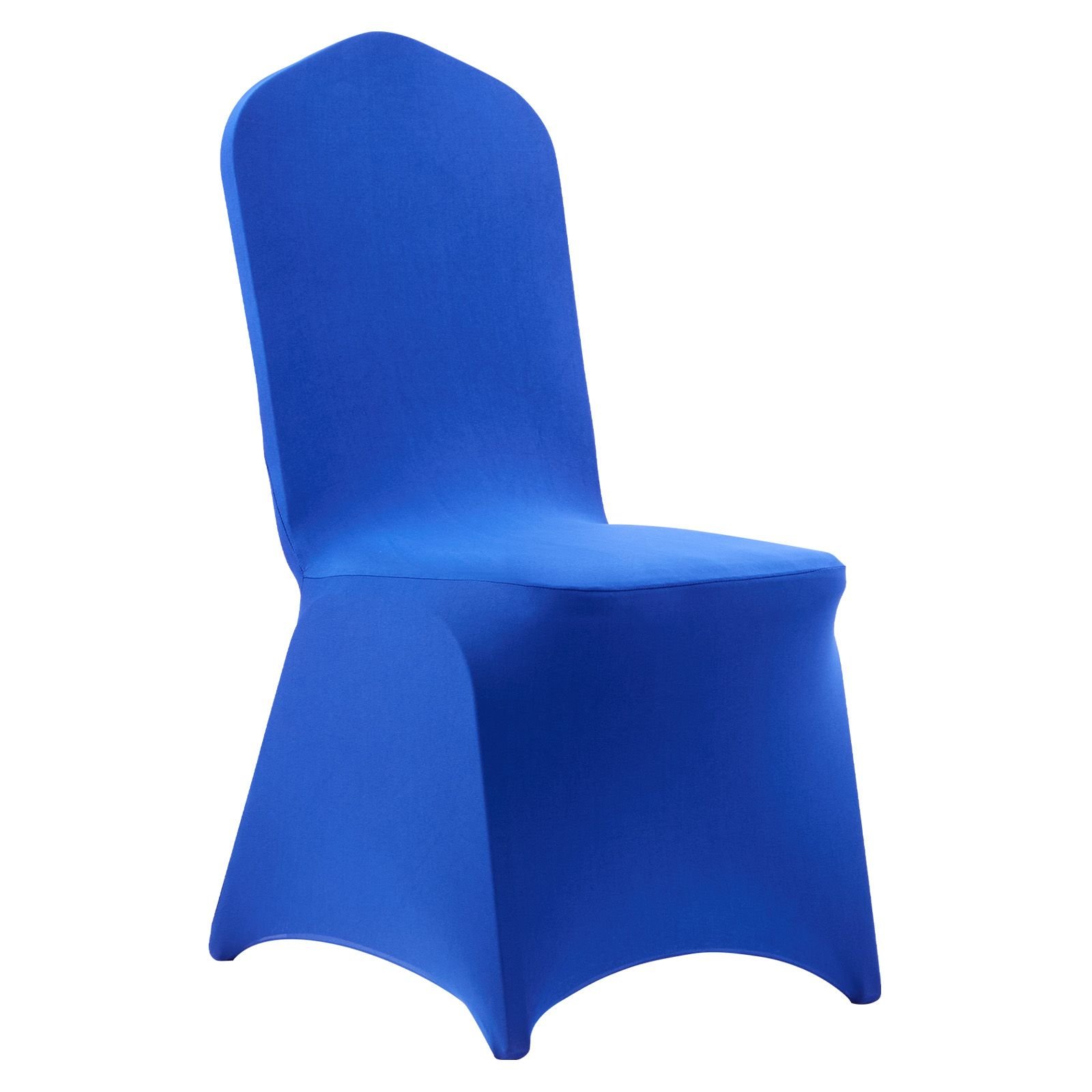 50 pcs royal blue chair covers, polyester spandex chair cover, stretch slipcovers for wedding party dining banquet flat front chair covers, fits chair measures up to 20.08 x 17.72 x 37.4 inch