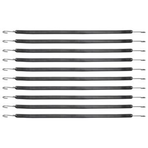 50 piece flat bungee cord, 19.8 mm heavy duty bungee straps with steel s hooks, 21" elastic bungee rope for cargo, tarps, trucks and tent, black