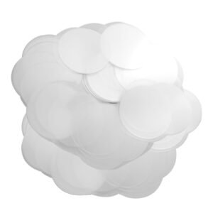 500 sets 1.25 inch 32mm pin back button parts, diy round button badge parts, set includes metal top, plastic/metal button, clear film, and blank paper for gifts presents, machine not included