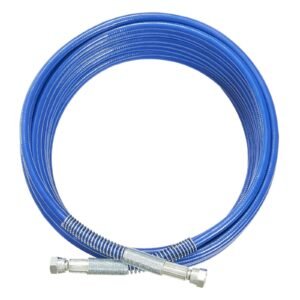 50ft airless paint sprayer hose, 1/4 in universal airless paint spray hose, 4350 psi high pressure flexible airless sprayer hose, multi layer reinforced steel wire braid hose for paint sprayer