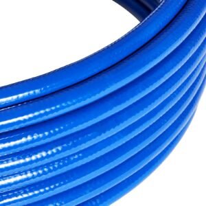 50ft airless paint sprayer hose, 1/4 in universal airless paint spray hose, 4350 psi high pressure flexible airless sprayer hose, multi layer reinforced steel wire braid hose for paint sprayer