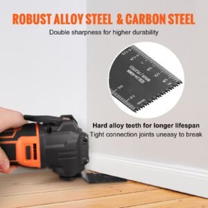 50pcs oscillating saw blades, universal quick release oscillating saw blades, multitool tool blades for wood plastic aluminum, fit dewalt bosch milwaukee hitachi chicago craftsman
