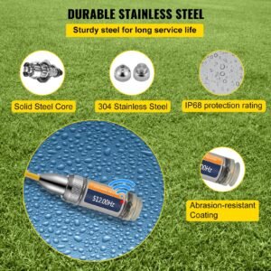 512hz sonde 8/5" and 1/4 20" connectors rigid drain locator for locating & detecting small sewer & pipelines, silver