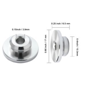 51pack cable railing kit 1/8" wheel protector sleeves, bundle with black invisible 1/8" swage tensioner and terminal, cable railing post safeguard covers for 0.41inch horizontal hole post