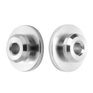 51pack cable railing kit 1/8" wheel protector sleeves, bundle with black invisible 1/8" swage tensioner and terminal, cable railing post safeguard covers for 0.41inch horizontal hole post