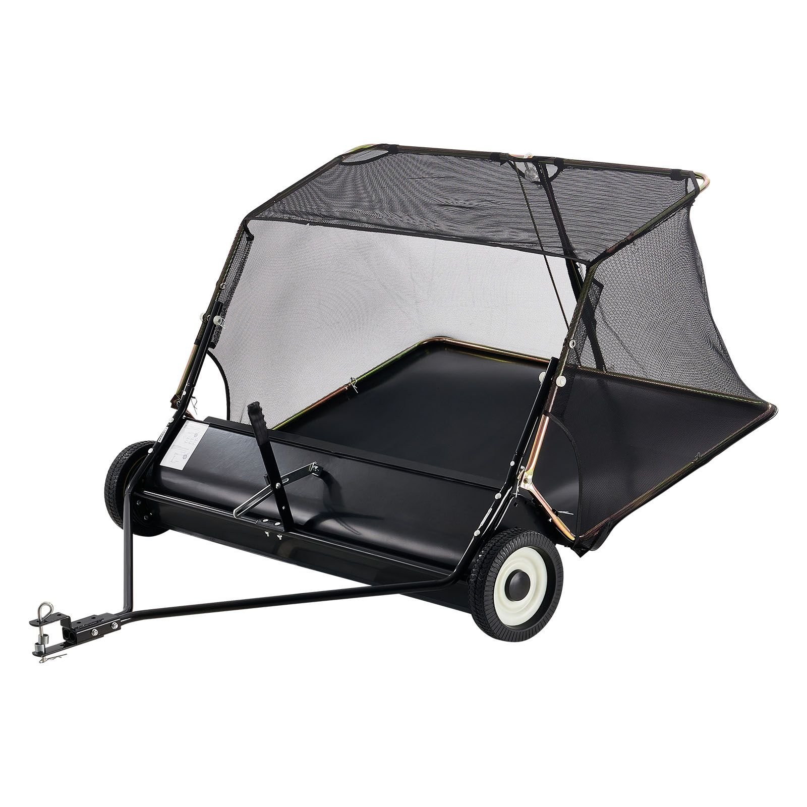 52 in tow behind lawn sweeper 26 cuft large yard sweeper adjustable sweeping height heavy duty leaf grass collector with dumping rope pull behind sweepers for debris grass clippings.jpg