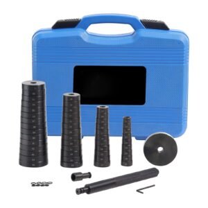 52pcs custom bushing bearing & seal driver set, transmission wheel axle bearing race, seal driver installer remover, 18 65mm & 74mm metric discs bush removal puller bearing press tool kit
