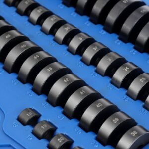 52pcs custom bushing bearing & seal driver set, transmission wheel axle bearing race, seal driver installer remover, 18 65mm & 74mm metric discs bush removal puller bearing press tool kit