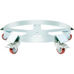 55 gallon heavy duty drum dolly, 1250lbs load capacity, barrel dolly cart drum caddy, non tipping hand truck capacity dollies with steel frame 5 swivel casters wheel, for warehouse drum handling