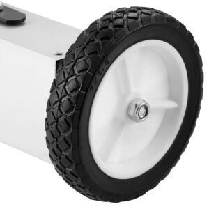 55lbs rolling magnetic sweeper with wheels,push type magnetic pick up sweeper, 36 inch large magnet pickup lawn sweeper with telescoping handle, easy cleanup of workshop garage yard
