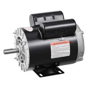 5hp spl air compressor electric motor, 230v 17.6amps, 56 frame 3450rpm, 5/8" keyed shaft, 1.88" shaft length, cw/ccw rotation (factory setting is ccw), single phase