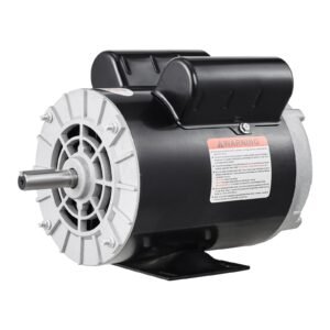 5hp spl air compressor electric motor, 230v 17.6amps, 56 frame 3450rpm, 5/8" keyed shaft, 1.88" shaft length, cw/ccw rotation (factory setting is ccw), single phase