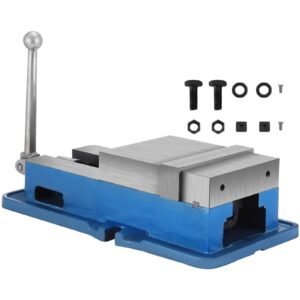6'' accu lock vise for precision, milling vice with 6 inch jaw for drill press, milling & drilling bench clamp vice