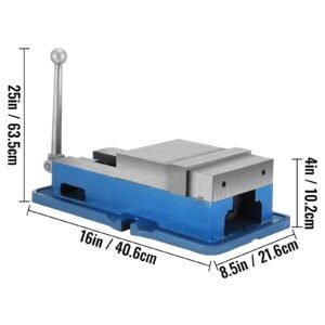 6'' accu lock vise for precision, milling vice with 6 inch jaw for drill press, milling & drilling bench clamp vice