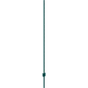 6 feet fence post, 6 pack u channel heavy duty metal fence posts, sturdy steel fence stakes for garden yard, lawn, farms and outdoor wire fencing, green