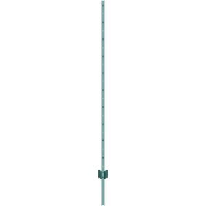 6 feet fence post, 6 pack u channel heavy duty metal fence posts, sturdy steel fence stakes for garden yard, lawn, farms and outdoor wire fencing, green