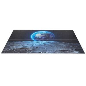 6 pack art acoustic panels, 70.87 x 47.24 x 0.4 inch soundproof wall tiles, self adhesive decorative sound dampening absorbing boards for home, office, studio, gaming room,theater, earth