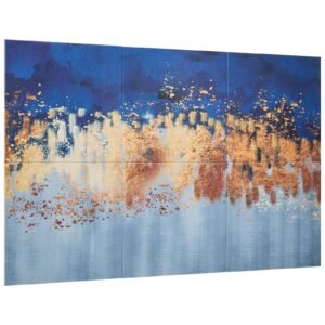 6 pack art acoustic panels, 70.87 x 47.24 x 0.4 inch soundproof wall tiles, self adhesive decorative sound dampening absorbing boards for home, office, studio, gaming room,theater, pastel