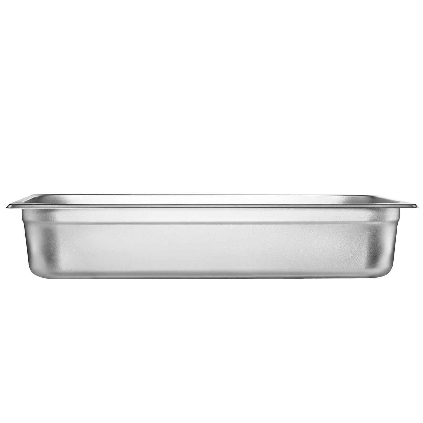 6 pack hotel pans, full size anti jam steam pan, 0.8mm thick stainless steel restaurant steam table pan, 4 inch deep commercial table pan, catering storage food pan, for industrial & scientific