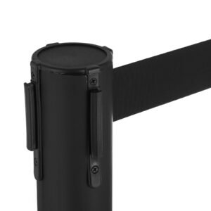 6 pcs black stanchion posts stainless steel stanchion queue post black belt retractable 36in for both indoor and outdoor use.
