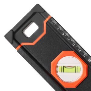 6 piece torpedo level, 78/48/32/24/16/10 inch all magnetic levels set, bubble vials ruler for 45/90/180 degree, aluminum alloy magnetic box leveler tool, shock resistance, sae and metric scale