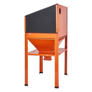 60 gallon sandblasting cabinet, 40 120psi sand blasting cabinet with stand, heavy duty steel sand blaster with blasting gun & 4 ceramic nozzles for paint, stain, rust removal