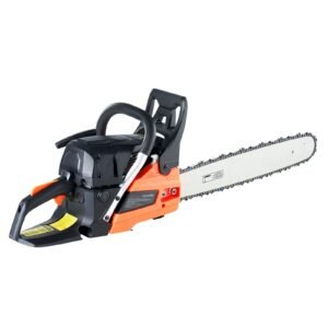 62 cc gas chainsaw, 20 inch gas powered chainsaw, 3.8 hp power chain saw with non slip handle, gas powered chainsaws with dual fuel tanks, for wood cutting, tree trimming, and land clearing
