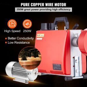 66ft x 5/8 inch drain cleaner machine, 250w electric sewer snake auger manual feed with 7 cutters, 2 steel cables (66' x 5/8" and 15' x 3/8")& cw/ccw control for 1.6" to 4" pipes